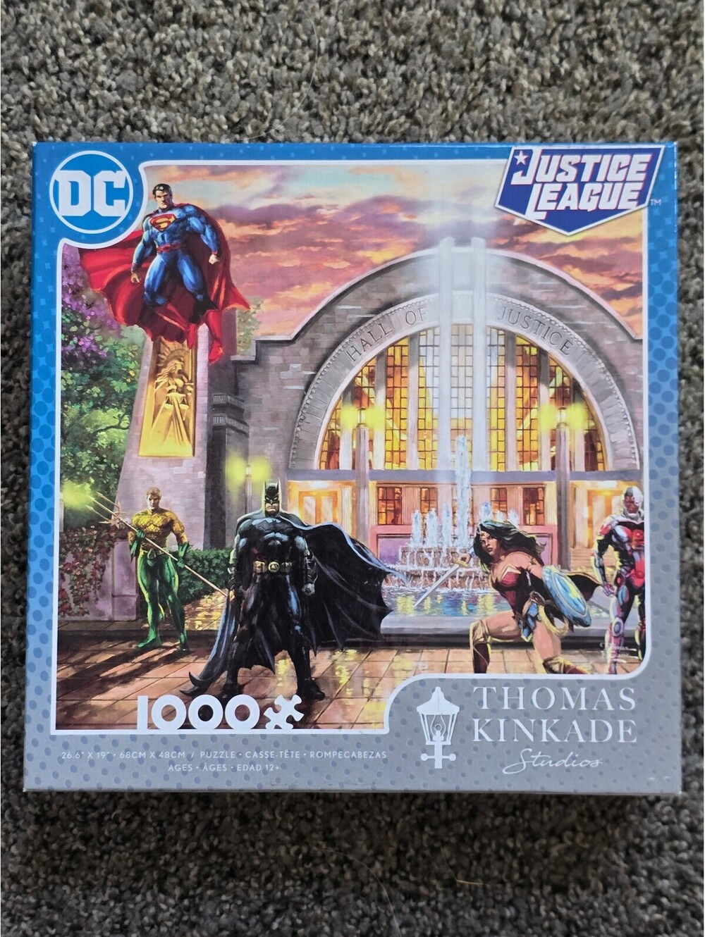 Ceaco 1000-Piece Thomas Kinkade Studios DC Justice League Jigsaw Puzzle